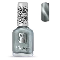 SP30 Magnetic Silver Stamping neglelak, Moyra